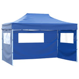 vidaXL Tente pliable avec 4 parois latéraux 3 x 4,5 m Blanc crème