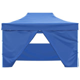 vidaXL Tente pliable avec 4 parois latéraux 3 x 4,5 m Blanc crème