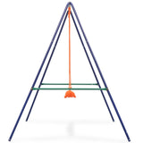 vidaXL Balançoire simple 2-en-1 et balançoire pour tout-petits Orange