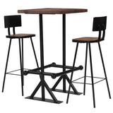 vidaXL Mobilier de bar 3 pcs Bois de récupération massif (plusieurs options disponibles)