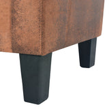 vidaXL Ensemble de canapés 2 pcs Daim synthétique Marron