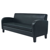 vidaXL Canapé à 3 places cuir synthétique noir (plusieurs options disponibles)