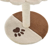 vidaXL Arbre à chat avec griffoir en sisal 40 cm Beige et Marron