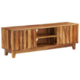 vidaXL Meuble TV Bois massif de Sesham 118 x 30 x 40 cm