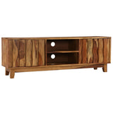 vidaXL Meuble TV Bois massif de Sesham 118 x 30 x 40 cm