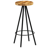 vidaXL Chaises de bar lot de 2 bois de manguier solide