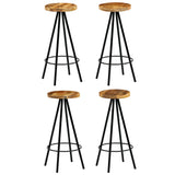vidaXL Chaises de bar lot de 2 bois de manguier solide