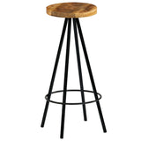 vidaXL Chaises de bar lot de 2 bois de manguier solide