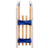 vidaXL Traîneau pliable en bois avec dossier 119 cm  