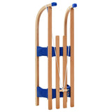 vidaXL Traîneau pliable en bois avec dossier 119 cm  