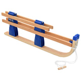 vidaXL Traîneau pliable en bois avec dossier 119 cm  