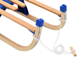 vidaXL Traîneau pliable en bois avec dossier 119 cm  