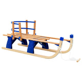 vidaXL Traîneau pliable en bois avec dossier 119 cm   (plusieurs options disponibles)