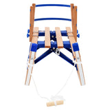 vidaXL Traîneau pliable en bois avec dossier 119 cm  