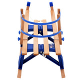 vidaXL Traîneau pliable en bois avec dossier 119 cm  