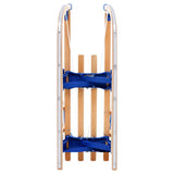 vidaXL Traîneau pliable en bois avec dossier 119 cm  