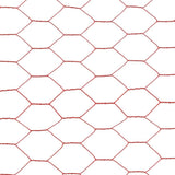 vidaXL Grillage Acier avec revêtement en PVC 25x0,75 m Rouge