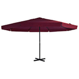 vidaXL Parasol blanc aluminium 500 cm