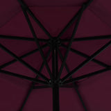 vidaXL Parasol blanc aluminium 500 cm