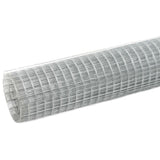 vidaXL Grillage pour volière Acier galvanisé 10x0,5 m Argenté