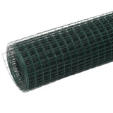 vidaXL Grillage Acier avec revêtement en PVC 10x1,5 m Vert