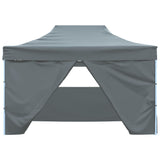 vidaXL Tente pliable avec 4 parois latéraux 3 x 4,5 m Blanc crème