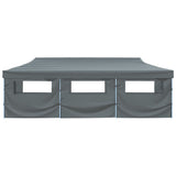 vidaXL Tente de réception pliable avec 8 parois 3x9 m Bleu