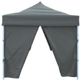 vidaXL Tente de réception pliable avec 8 parois 3x9 m Bleu