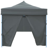 vidaXL Tente de réception pliable avec 8 parois 3x9 m Bleu
