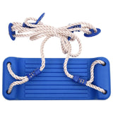   vidaXL Siège de balançoire avec échelle de corde bleu 37x15 cm PE