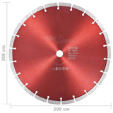 vidaXL Disque de coupe diamanté Acier 350 mm