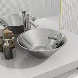 vidaXL Lavabo 42 x 14 cm Céramique Argenté (plusieurs options disponibles)