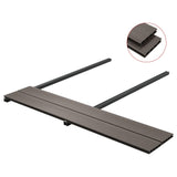 vidaXL Panneaux de terrasse creux WPC 26 m² 2,2 m Marron foncé