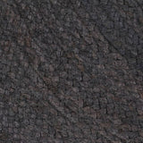  vidaXL Tapis fait à la main Jute Rond 90 cm Gris foncé