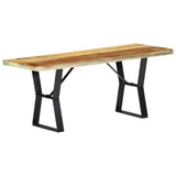 vidaXL Banc 110 cm Bois de récupération massif