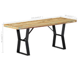 vidaXL Banc 110 cm Bois de récupération massif