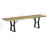 vidaXL Banc 110 cm Bois de récupération massif