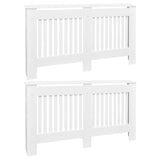 vidaXL Cache-radiateurs 2 pcs blanc MDF 172 cm