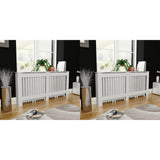 vidaXL Cache-radiateurs 2 pcs blanc MDF 172 cm (plusieurs options disponibles)