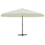 vidaXL Parasol blanc aluminium 500 cm