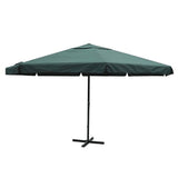 vidaXL Parasol blanc aluminium 500 cm