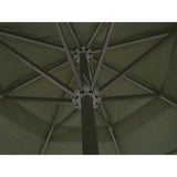 vidaXL Parasol blanc aluminium 500 cm