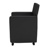  vidaXL Chaises à manger lot de 4 noir similicuir
