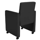 vidaXL Chaises à manger lot de 4 noir similicuir