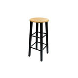 vidaXL Ensemble de bar 3 pcs Bois et acier Noir