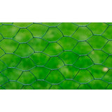 vidaXL Grillage à poule avec revêtement en PVC 25x0,5 m vert