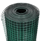vidaXL Grillage Acier galvanisé et revêtement en PVC 25 x 1 m Vert