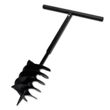 vidaXL Tarière de sol avec mèche de tarière 80 mm Acier Noir