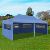 vidaXL Tente de réception pliable avec parois 3 x 6 m Anthracite