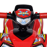 Quad à chevaucher enfant rouge avec son et lumière 